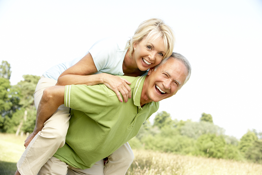 Mature Couple Smiling Enjoying Life