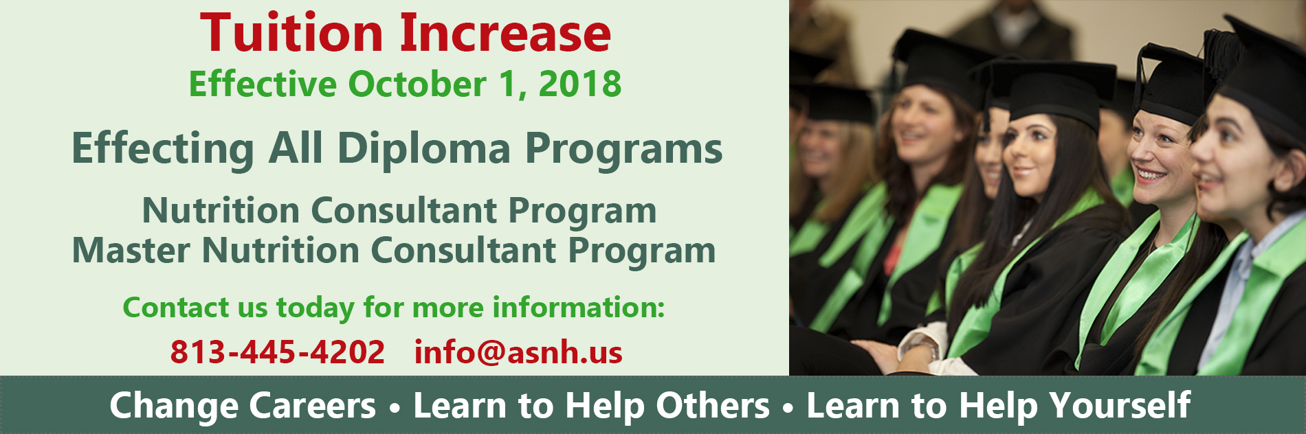 ASNH Tuition Increase 2018